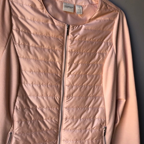 Zenergy Size 1 Blush Quilted Zip Jacket - Picture 3 of 9